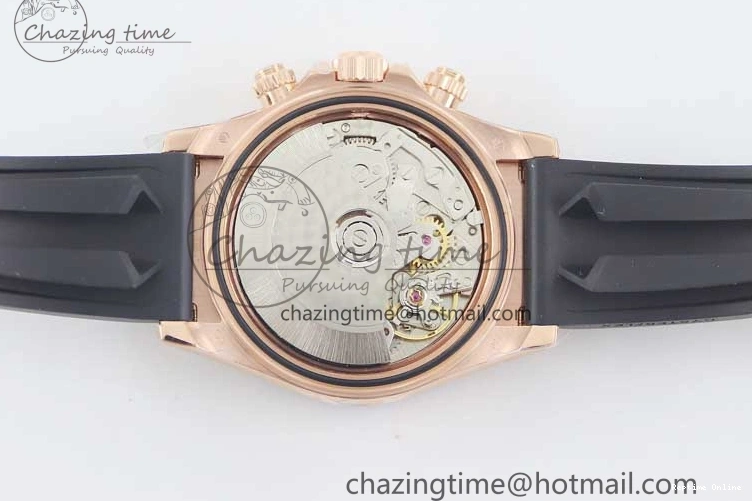 0202 WrinkleFree Daytona 116515 RG TWF 1:1 Best Edition 904L Steel RG Black Dial on Oysterflex Strap A 2417